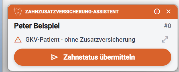 Kompakter Hinweis: GKV-Patient ohne Zusatzversicherung